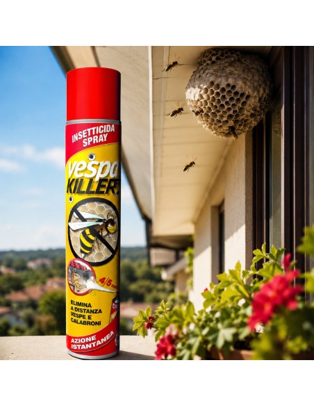 Prochimica VESPAKILLER SPRAY Insetticida Per Vespe E Calabroni Ad Uso Domestico E Civile 750 ml