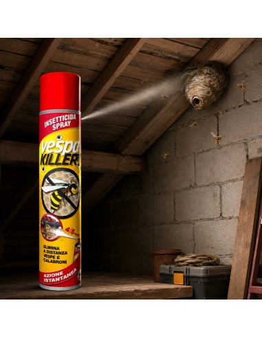 Prochimica VESPAKILLER SPRAY Insetticida Per Vespe E Calabroni Ad Uso Domestico E Civile 750 ml