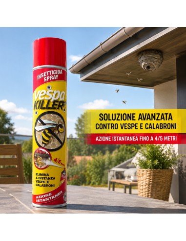 Prochimica VESPAKILLER SPRAY Insetticida Per Vespe E Calabroni Ad Uso Domestico E Civile 750 ml