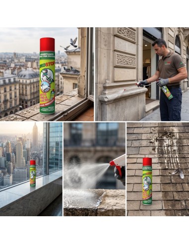 Prochimica EKOSTOP Disabituante Piccioni E Volatili Spray Fino a 4 Metri 750 Ml