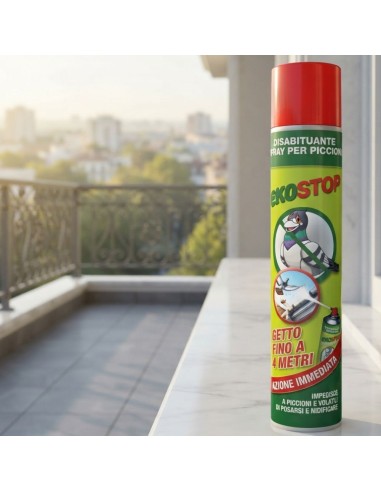 Prochimica EKOSTOP Disabituante Piccioni E Volatili Spray Fino a 4 Metri 750 Ml