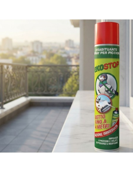 Prochimica EKOSTOP Disabituante Piccioni E Volatili Spray Fino a 4 Metri 750 Ml