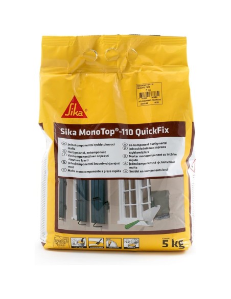 SIKA Monotop 110 Quickfix Malta Pronta Grigia A Presa Rapida 5 Kg