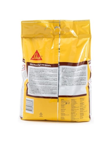 SIKA Monotop 110 Quickfix Malta Pronta Grigia A Presa Rapida 5 Kg