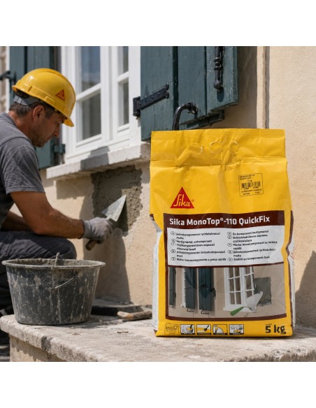 SIKA Monotop 110 Quickfix Malta Pronta Grigia A Presa Rapida 5 Kg