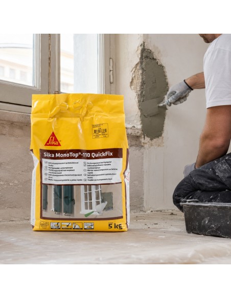 SIKA Monotop 110 Quickfix Malta Pronta Grigia A Presa Rapida 5 Kg