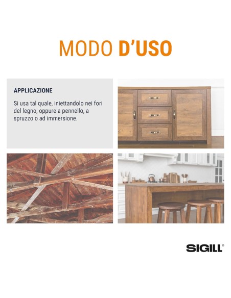 Complet Antitarlo Per Legno Fungicida Inodore 1000 ml