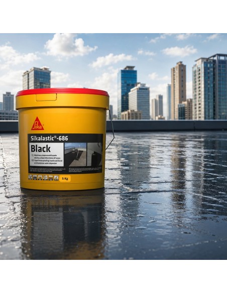 SIKA Sikalastic 686 Black Membrana Impermeabilizzante Elastica 5 Kg