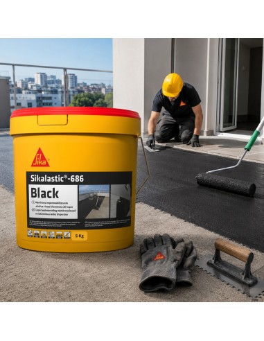 SIKA Sikalastic 686 Black Membrana Impermeabilizzante Elastica 5 Kg