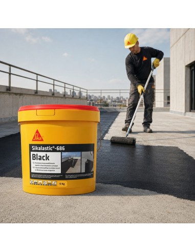 SIKA Sikalastic 686 Black Membrana Impermeabilizzante Elastica 5 Kg