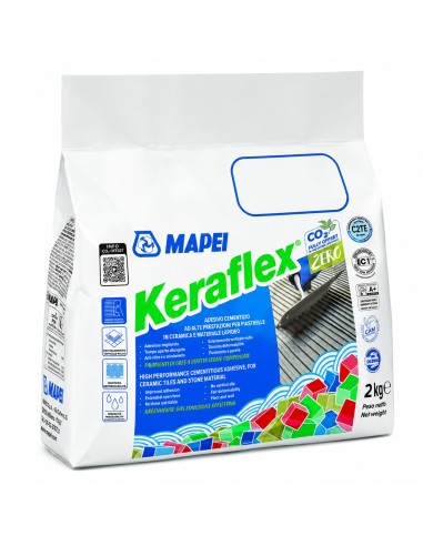 Mapei KERAFLEX Adesivo Per Piastrelle Colore Bianco Da 2 Kg 