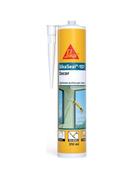 SIKA Sikaseal 157 Decor Sigillante Acrilico Bianco Per Decorazioni Interne 310 ml