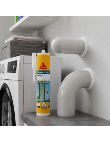 SIKA Sikaseal 157 Decor Sigillante Acrilico Bianco Per Decorazioni Interne 310 ml