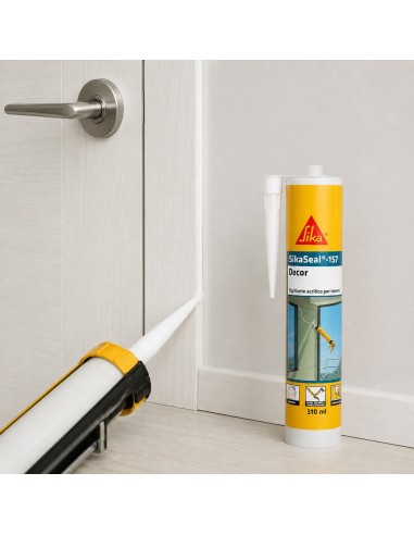 SIKA Sikaseal 157 Decor Sigillante Acrilico Bianco Per Decorazioni Interne 310 ml