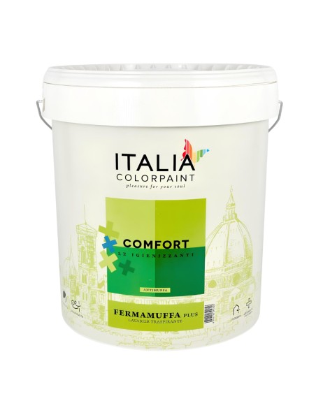 Fermamuffa Plus Idropittura Bianca Lavabile Traspirante Interni Igienizzante
