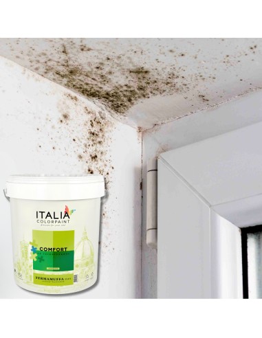 Fermamuffa Plus Idropittura Bianca Lavabile Traspirante Interni Igienizzante