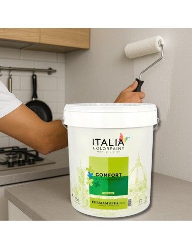 Fermamuffa Plus Idropittura Bianca Lavabile Traspirante Interni Igienizzante