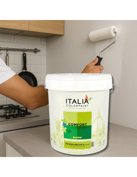 Fermamuffa Plus Idropittura Bianca Lavabile Traspirante Interni Igienizzante