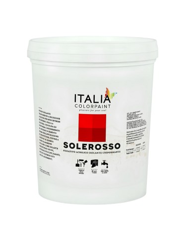 Solerosso Primer Trasparente Per Muri Fissativo Acrilico Isolante Uniformante