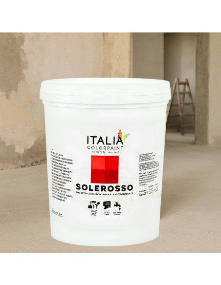 Solerosso Primer Trasparente Per Muri Fissativo Acrilico Isolante Uniformante