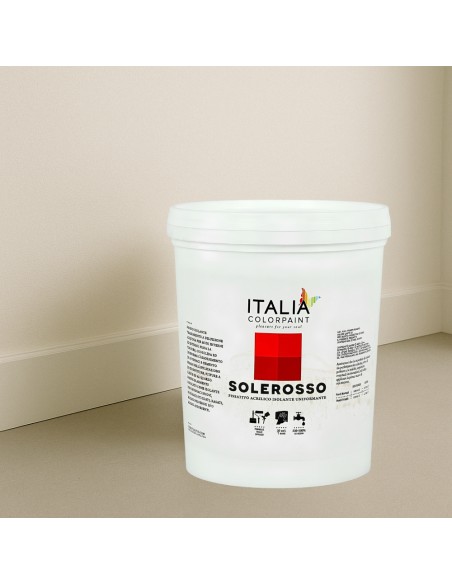 Solerosso Primer Trasparente Per Muri Fissativo Acrilico Isolante Uniformante