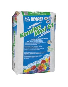Adesivo Piastrelle Pavimento Cementizi Keraflex Maxi S1 Zero Grigio Sacco  25 kg