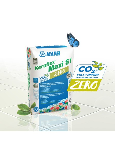 Adesivo Piastrelle Pavimento Cementizi Keraflex Maxi S1 Zero Grigio Sacco  25 kg