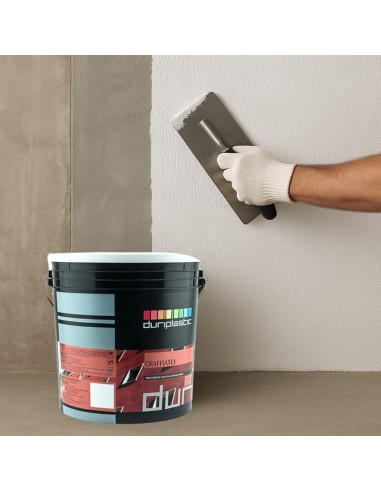 Graffiato Rivestimento Plastico Bianco Idrorepellente Con Quarzi Purissimi