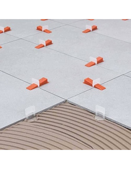 Distanziatori Elementi Livellanti RLS Giunti Ultrasottili 1mm h.12 mm 300 Pezzi