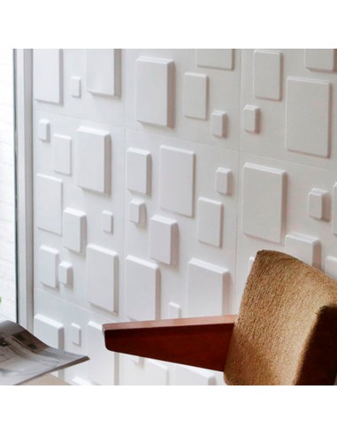 Rivestimento Fibra Naturale Parete 3D Decorazione Ecologico Geometrico Conf 3 mq