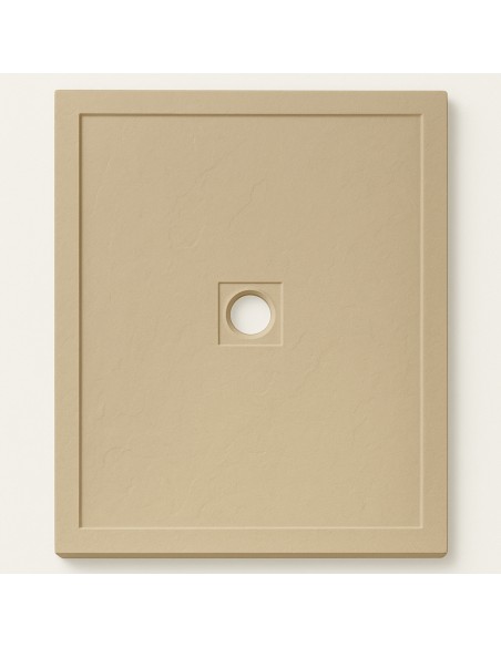 Piatto Doccia Cemento Effetto Pietra 80 x 100 cm Spessore 4,8 cm Antiscivolo