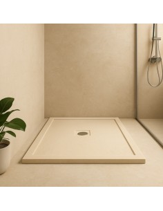 Piatto Doccia Cemento Effetto Pietra 80 x 100 cm Spessore 4,8 cm Antiscivolo 2