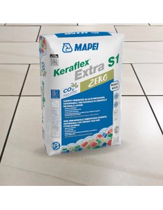 Adesivo Piastrelle Keraflex Extra S1 Colore Bianco Sacco 23 Kg 2