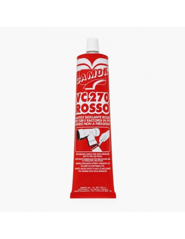 Adesivo Sigillante Rosso Semidenso VC 270 Tubi Raccordi Giunzioni Pvc