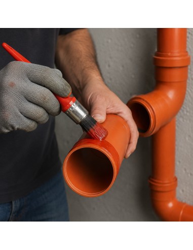 Adesivo Sigillante Rosso Semidenso VC 270 Tubi Raccordi Giunzioni Pvc