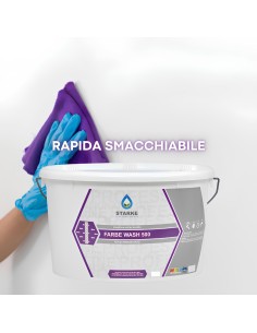 Farbe Wash 500 Idropittura Acrilica Lavabile Coprente Rapida Essiccazione 2