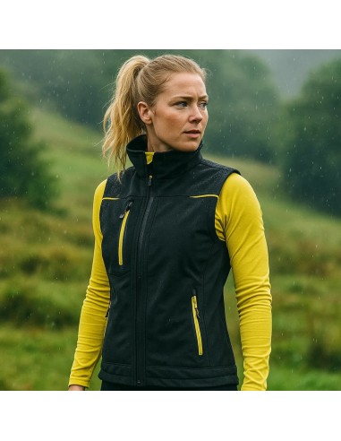 Gilet Softshell Donna Impermeabile Traspirante Universe Colore Black Carbon 