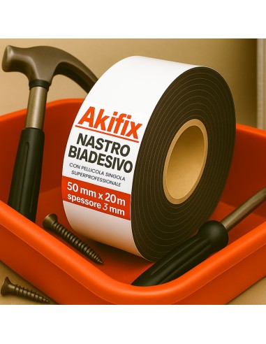 Nastro Biadesivo Cartongesso Pellicola Singola Superprofessionale Spessore 3 mm