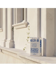 IG 21 B Intonaco Finitura Base Calce Cemento Bianco Esterni Interni Sacco 25 kg 2