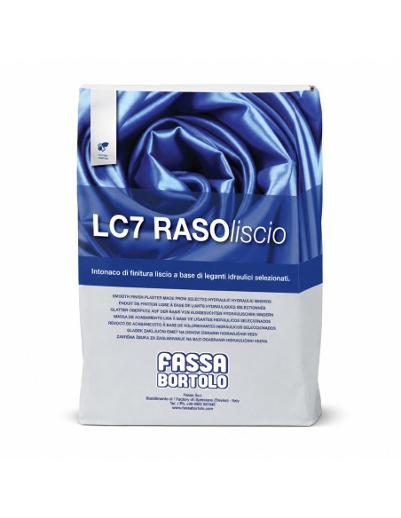LC7 RASOLISCIO Intonaco Finitura Liscio Base Leganti Idraulici Selezionati 20 Kg