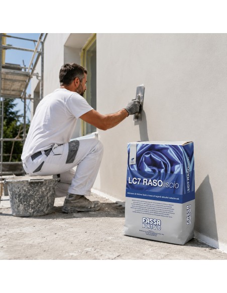 LC7 RASOLISCIO Intonaco Finitura Liscio Base Leganti Idraulici Selezionati 20 Kg