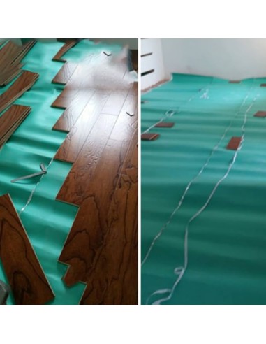 Sottopavimento Isolante Verde Polietilene Espanso Sottofondo Laminato 1x50 m