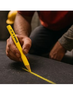 Matita Speciale SB 24 Colore Giallo Legno Cantiere Segnare Supporti Scuri  2