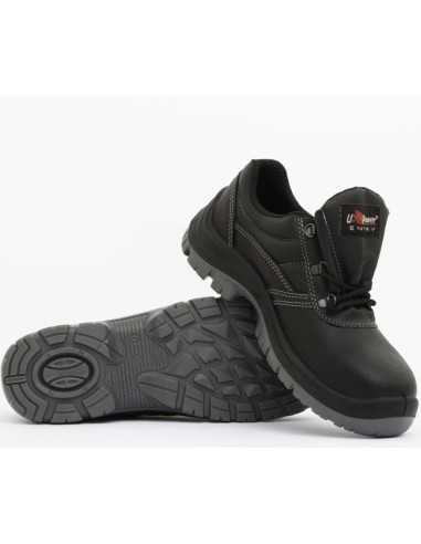 Scarpe Antinfortunistiche Antiscivolo Pelle Nera Idrorepellente Simple S3 SRC