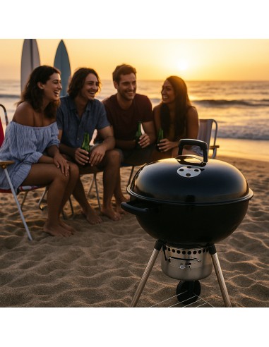 Billy Barbecue Carbone 70x58x102 Cm Griglia 54 Cm Termometro Ganci Portautensili 
