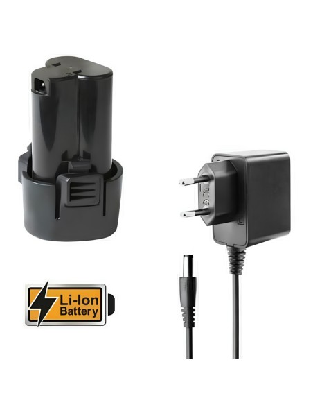 Trapano Avvitatore Batteria 12V Luce Led Integrata Caricabatterie Incluso  