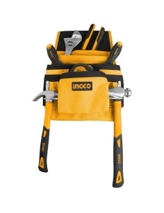 Fodero Porta Attrezzi 10 Tasche 2 Ganci Porta Martello Borsa Cintura Strumenti  2