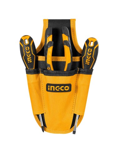 Fodero Porta Attrezzi Utensili Telefono 4 Tasche Frontali Passante Cintura