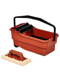 Vaschetta Plastica Rulli Frattone Spugna Sweepex Rimozione Stuccatura 