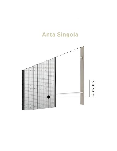Controtelaio Interni Porta Scorrevole Anta Singola Intonaco Logika Ermetika